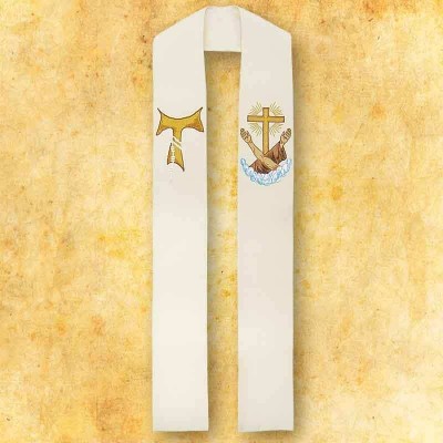 Stola brodata cu Sfantul Francisc
