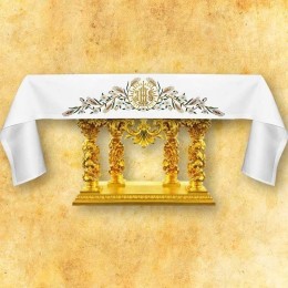 Fata de altar cu simbol JHS Fata de altar cu simbol JHS