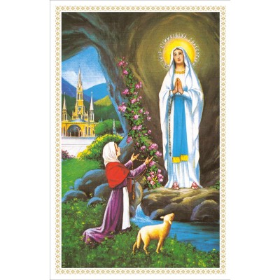 Imádságos kép Lourdesi Mária