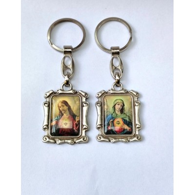 Breloc Preasfanta Inima a lui Isus si Inima Neprihanita a Mariei