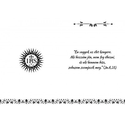 Borítékos üdvözlőlap elsőáldozásra