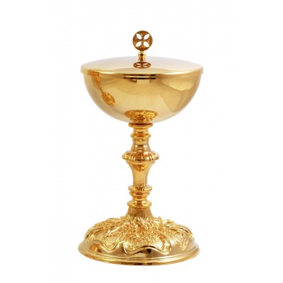 Ciboriu placat cu aur 18.5 cm