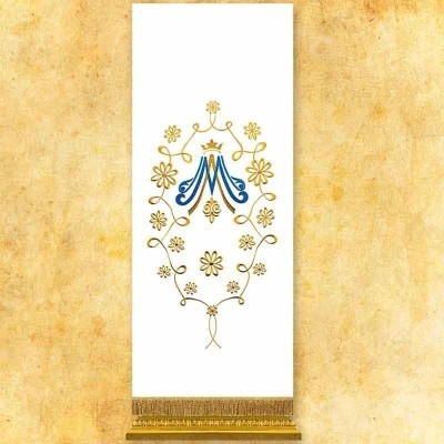 Antipendiu pentru amvon cu simbol marian