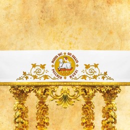 Fata de altar cu simbol pascal