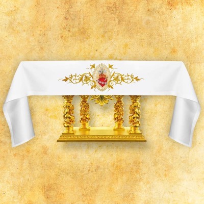 Fata de altar cu Inima Neprihanita a Mariei