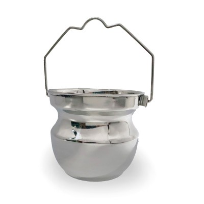 Galetusa pentru apa sfintita, cromat 11.5x13.5 cm