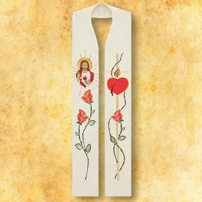 Stola brodata cu Inima lui Isus