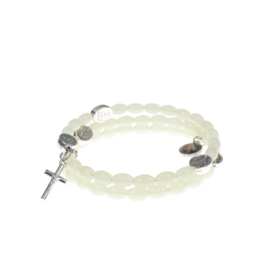 Bratara fosforescenta tip rozariu