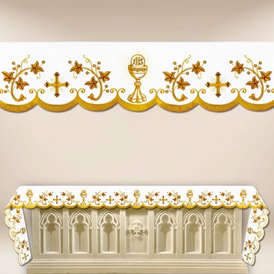 Fata de altar cu simbol euharistic