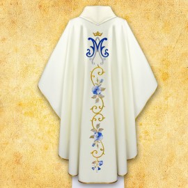 Ornat brodat cu simbol marian