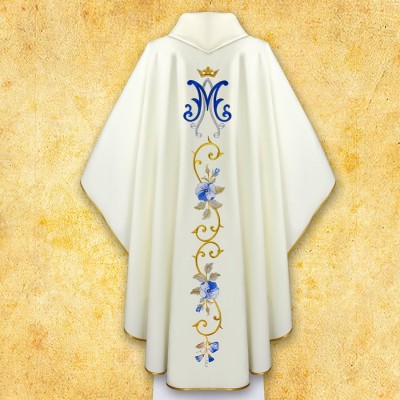Ornat brodat cu simbol marian