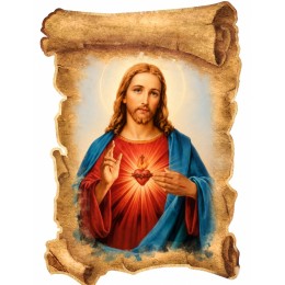 Magnet Inima lui Isus 6x9 cm