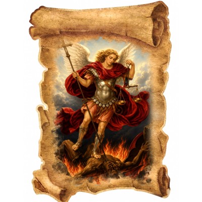 Magnet Sfantul Mihail 6x9 cm