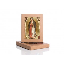 Icoana-Sfanta Fecioara de la Guadeloupe 17x23 cm