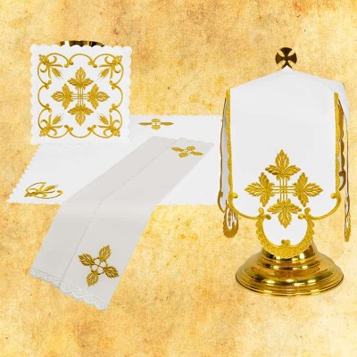 Set complet pentru potir cu semnul crucii