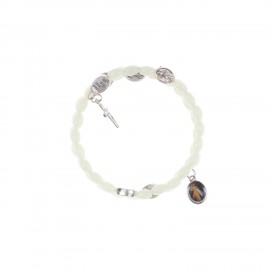 Bratara fosforescenta tip rozariu