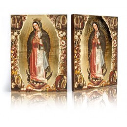 Icoana-Sfanta Fecioara de la Guadeloupe 17x23 cm