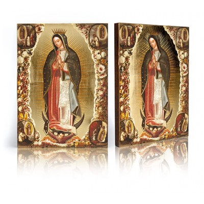 Icoana-Sfanta Fecioara de la Guadeloupe 17x23 cm