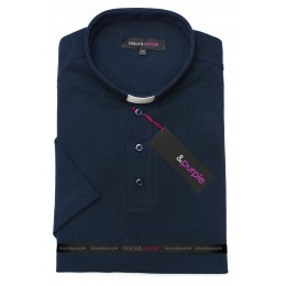 Tricou clerical, albastru marin Tricou clerical, albastru marin