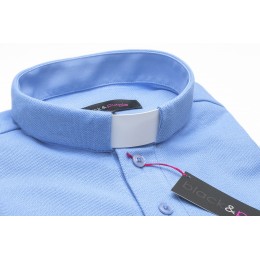 Tricou clerical albastru deschis Tricou clerical albastru deschis